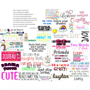 cute sayings - Polyvore