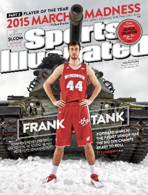 Wisconsin Badgers basketball star and Big Ten Player of the Year Frank ...