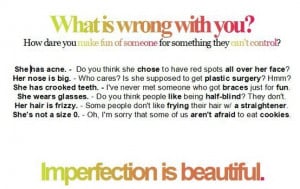 you are beautiful no matter what.