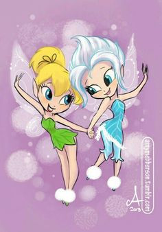 Super cute tink and her sis Perry Tinkerbell and Periwinkle