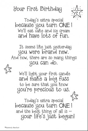 First Birthday Poem