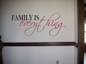 Vinyl Wall Lettering Family Everything Quotes Decal