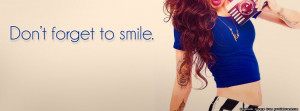 ... To Smile. facebook timeline cover, girl, quote, quotes, smile, cute