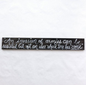 Victor Hugo Hand Painted Quote Sign by HancockCreativeShop on Etsy, $ ...