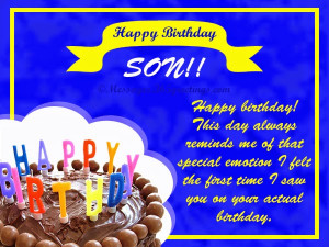 Birthday Messages for Son, Birthday Wishes for your Son.
