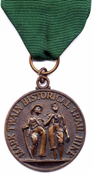 Mark Twain Historical Trail Hike medallion