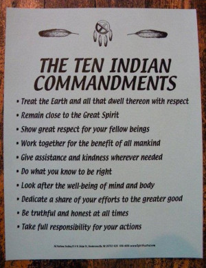 The little Indian in me....The Ten Indian Commandments