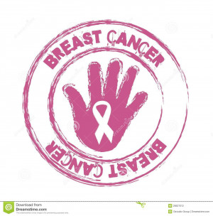 Breast cancer awareness ribbons, seal. vector illustration.