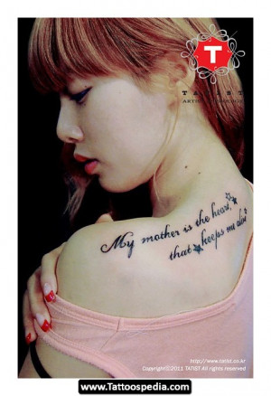 Mother and Daughter Tattoo Quotes
