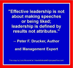 Peter F. Drucker Leadership Quote