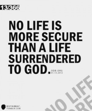 life surrendered to God