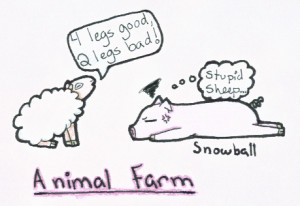 Animal Farm-Snowball and Sheep by Fire-Girl872