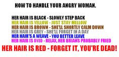 How To Handle Your Angry Woman.... More
