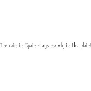 Sophisticated Lady NF - Fonts.com rain in spain