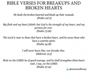 Bible verses for Broken Hearts