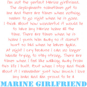 Marine Girlfriend quote Image