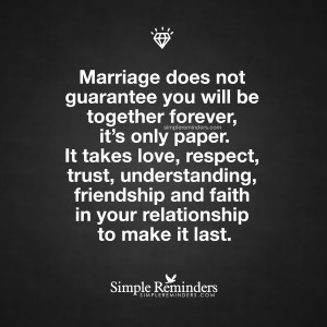 ... by unknown author marriage is not guaranteed by unknown author