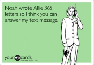 card, funny, haha, lol, noah allie, someecards, text, text message ...