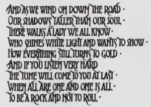 lyrics Led Zeppelin robert plant Jimmy page Stairway to heaven