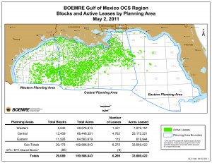 Gulf of Mexico Block Map