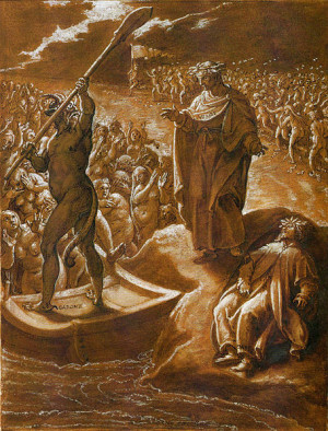 ... Illustration of Dante's Inferno, Canto 3 by Giovanni Stradano, 2007