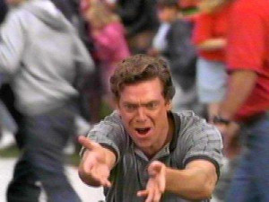 Shooter McGavin impersonates me watching Game 6 Thursday night.