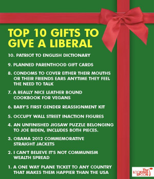 Top 10 Liberal Gift Ideas