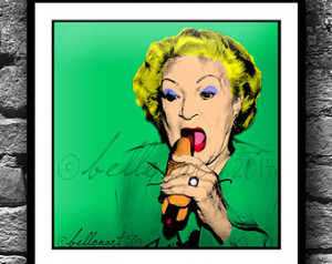 Betty Eats a Hotdog, Andy Warhol Wa tches - Square Series - 8 x 8 ...