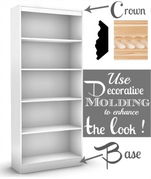 Add Crown Molding to Bookcase