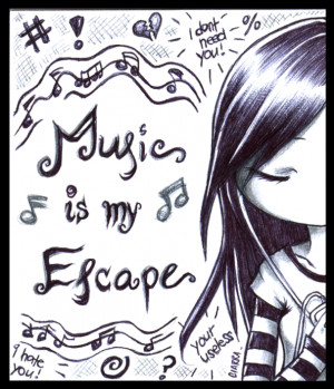 Music is my Escape : by F-AYN-T
