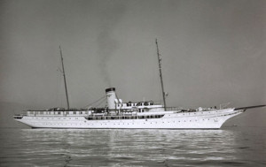 The steamer yacht Corsair IV, built for J.P. Morgan Jr. in 1930, after ...