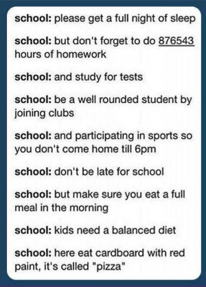 Lol so true! Oh school!
