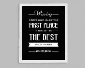 ... Inspirational Sports School Quote - Teacher Coach Gift - Decor Print