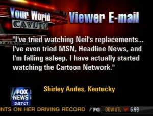 What does this say about Neil Cavuto/Fox News?