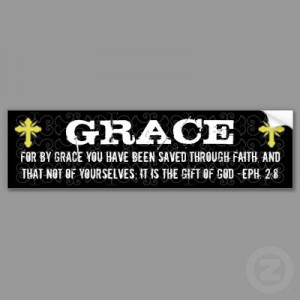 God's Grace Christian Bumper Sticker