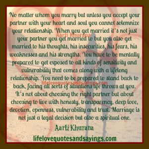 Marriage Is Not Just A Legal Decision..