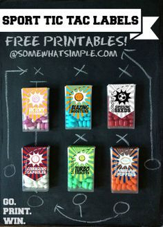 LOVE THESE! Tic Tac Labels FREE printable More