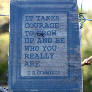 Wood Block Photo Transfer EE Cummings Quote $14.00