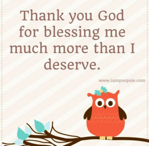 Thankful quote via www.IamPoopsie.com
