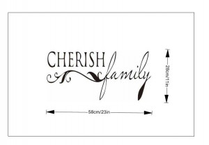 Cherish family quotes wall stickers