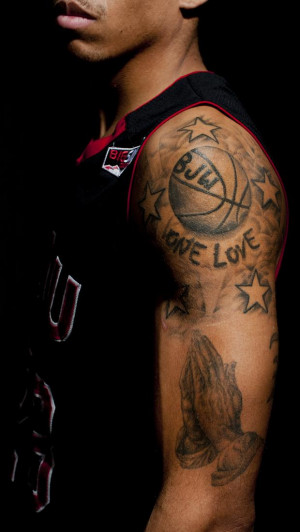 Basketball Tattoos Basketball players' tattoos