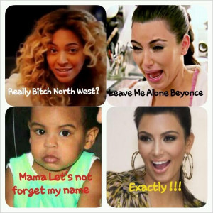 Funny: Beyonce/Blue Ivy vs Kim K/North WestKim K North, Blue Ivy ...