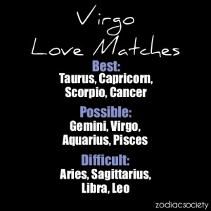 Best love matches for a virgo. If this is right...I've been doin it ...