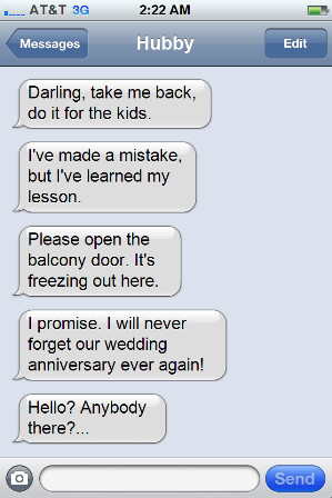 iMessage: begging for forgiveness