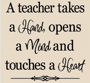 Thank you for being my Teacher!