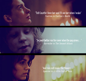 Final Line of Les Misérables Characters - les-miserables Fan Art