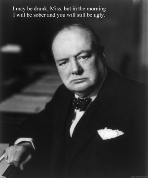 Winston Churchill quote #drinking