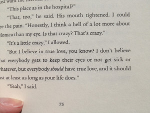 page 75 (obviously) of The Fault in Our Stars