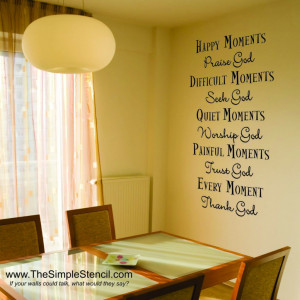 ... Bible Verse Wall Stencil Decals – Christian Scriptures and Wall
