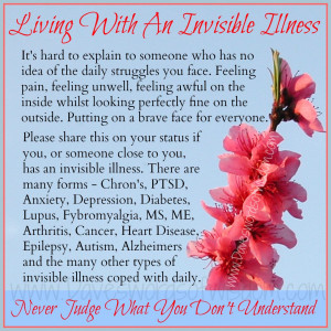 invisible illness Im Invisible Quotes